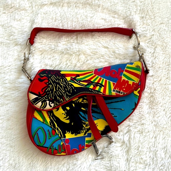 Dior Handbags - Christian Dior Rare Bob Marley Sound of Soul Saddle Bag Shoulder Purse
